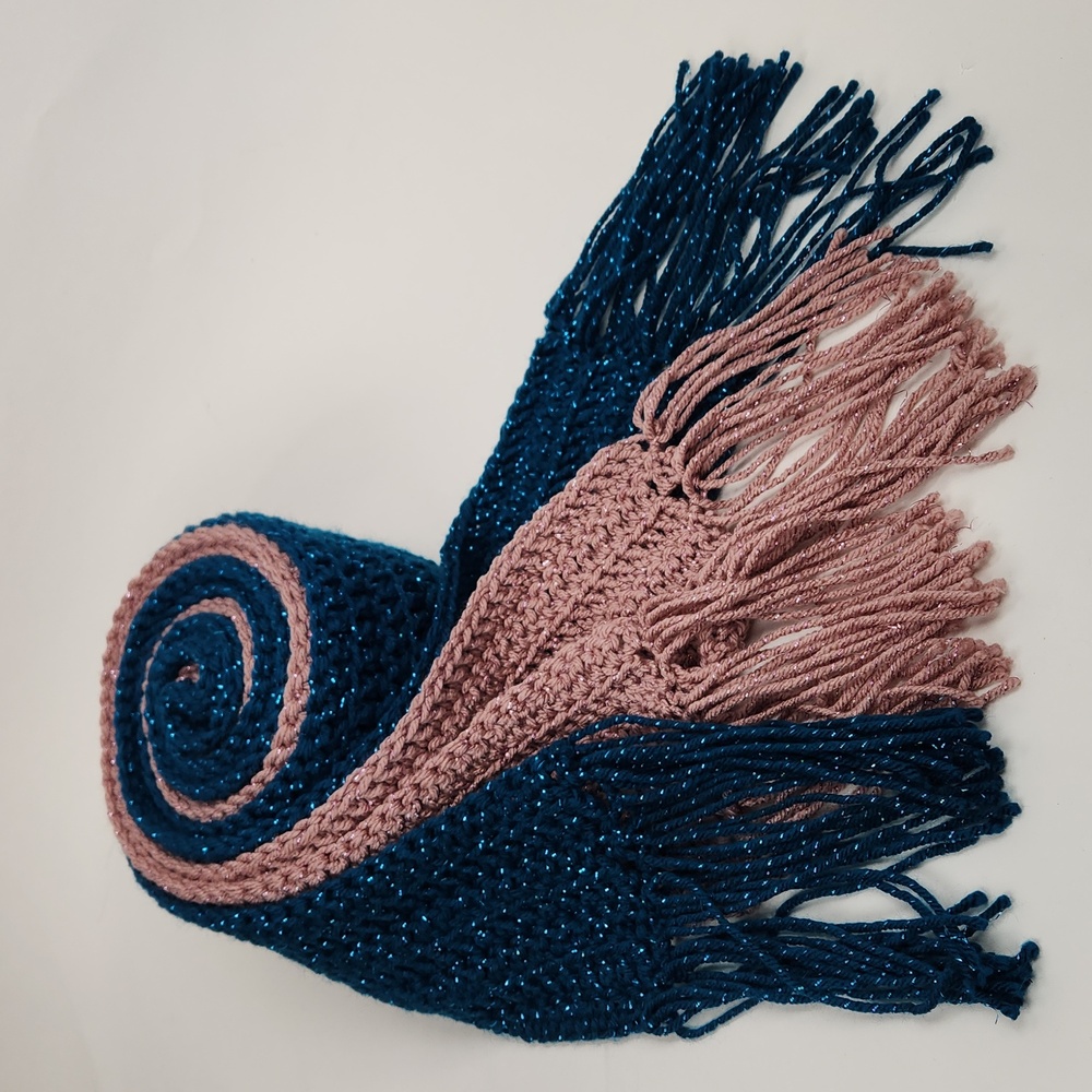Two sparkly scarves
